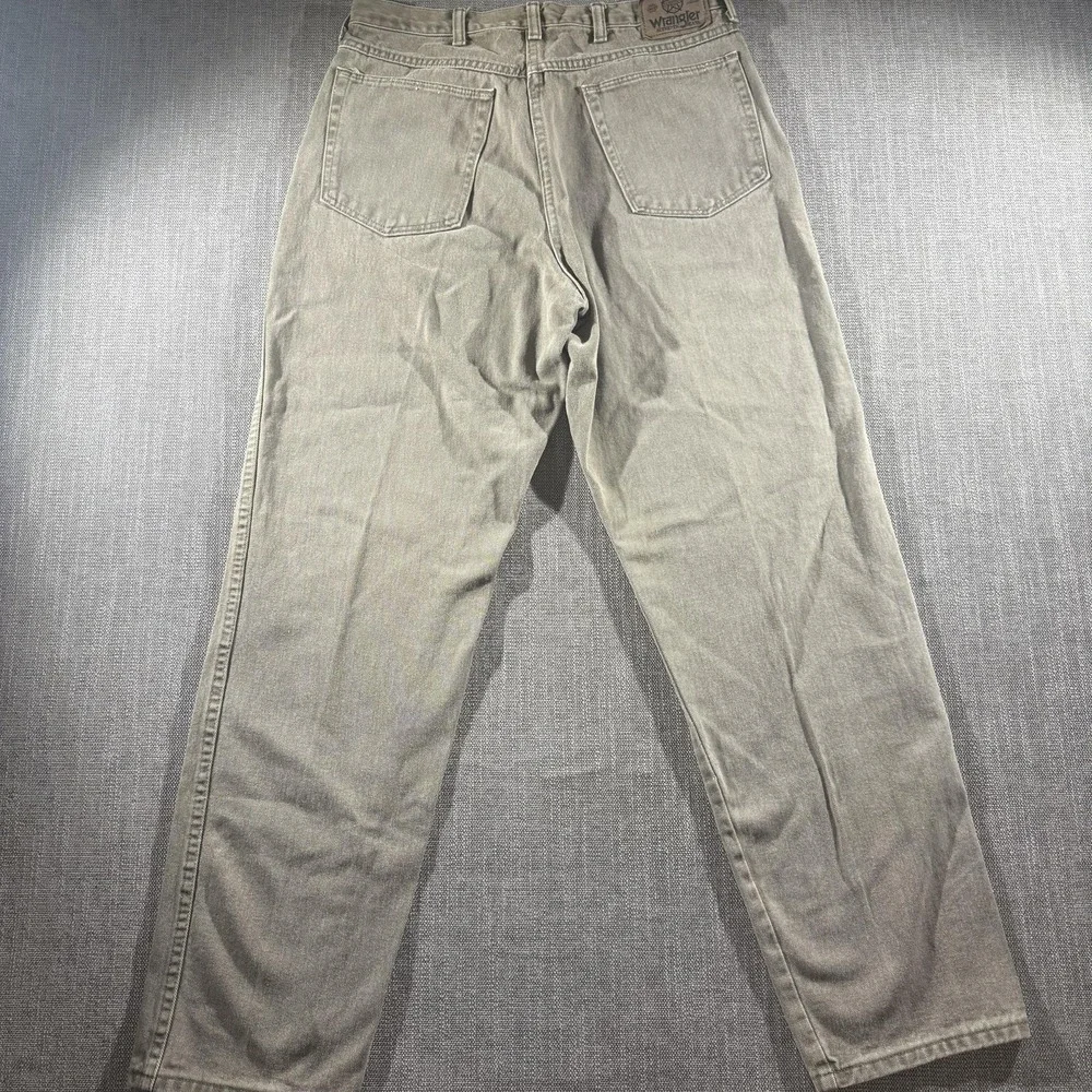 Wrangler Jeans Mens 32x29 Gray Authentic Straight Fit Denim Classic Casual Pants
